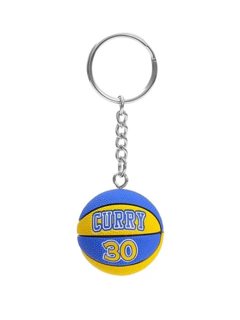 Step Curry 30 Blue & Yellow Custom Basketball Keychain
